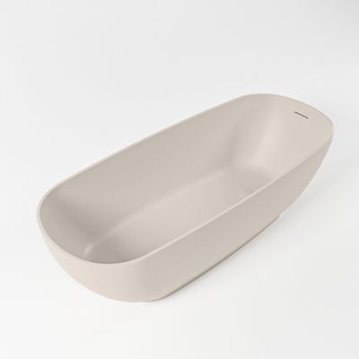 Vrijstaand bad Mondiaz Rock | 170x70 cm | Solid surface | Ovaal | Linen