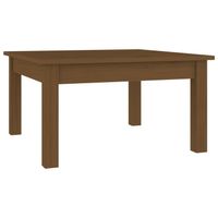 vidaXL Salontafel 55x55x30 cm massief grenenhout honingbruin - thumbnail