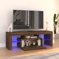 Tv-meubel met LED-verlichting 120x35x40 cm bruineikenkleurig - thumbnail