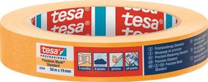 Tesa Precisie afplaktape | glad | lichtbeige | lengte 50 m | breedte 19 mm | wiel | 8 stuks - 04344-00004-00 04344-00004-00