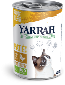 Yarrah natvoer kat blik pate bio kip 400gr