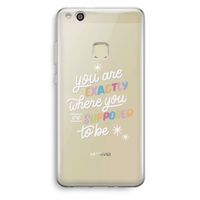 Right Place: Huawei Ascend P10 Lite Transparant Hoesje