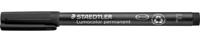 Staedtler Lumocolor 318, OHP-marker, permanent, 0,6 mm, zwart Staedtler Lumocolor 318, OHP-marker, permanent, 0,6 mm, zwart