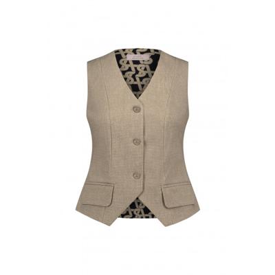 Studio Anneloes - Bruin | Dames | Gilet | Bruin | XL | regular | Kamst mode