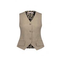 Studio Anneloes - Bruin | Dames | Gilet | Bruin | XL | regular | Kamst mode