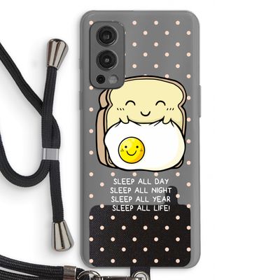 Sleep All Day: OnePlus Nord 2 5G Transparant Hoesje met koord