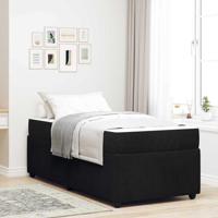 Bedframe met matras met matras Zwart 90 x 200 cm Fluweel