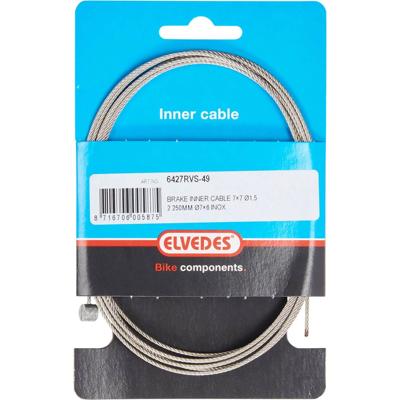 Elvedes rem binnenkabel 2250mm t-nippel 6427rvs-49