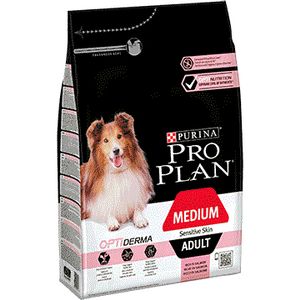 Pro Plan Medium Adult Sensitive Skin met zalm en rijst hondenvoer 14 kg