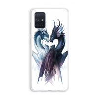Yin Yang Dragons: Galaxy A71 Transparant Hoesje