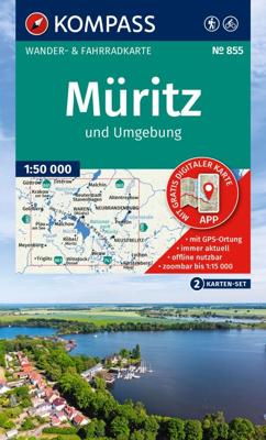 Wandelkaart 855 Müritz | Kompass