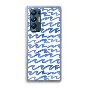 Blauwe golven: Oppo Find X3 Neo Transparant Hoesje