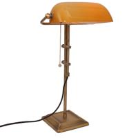 Steinhauer Bankierslamp Ancilla brons met bruin 7735BR