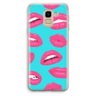 Bite my lip: Samsung Galaxy J6 (2018) Transparant Hoesje