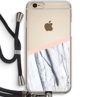 A touch of peach: iPhone 6 / 6S Transparant Hoesje met koord