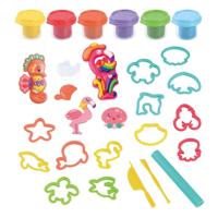 Playgo kustdieren kleiset - 6 kleipotjes