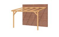 YARD Outdoor OBLIQUE Veranda Schuin dak - 400x350 cm Douglashout- Schuin dak- - YARD Outdoor YARD Outdoor OBLIQUE Veranda Schuin dak - 400x350 cm Douglashout- Schuin dak- - YARD Outdoor