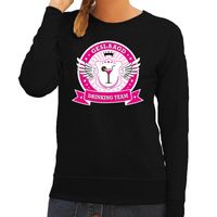 Geslaagd drinking team sweater zwart dames 2XL  -