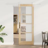 Schuifdeur ORKDAL Bruin 78 x 211 cm Massief grenenhout