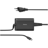 Hama UNIVERSELE USB-C-NOTEBOOK-NETADAPTER, POWER DELIVERY (PD), 5-20V/65W Voeding Zwart