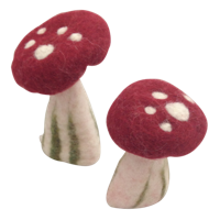 Papoose Toys Papoose Toys Hollow Mushrooms Small/6pc