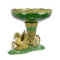 A BRONZE MOUNTED PEGASUS PLANTER A BRONZE MOUNTED PEGASUS PLANTER