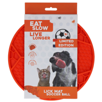 Eat Slow Live Longer Lick Mat Voetbal Oranje