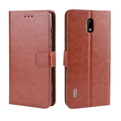 Retro Crazy Horse textuur horizontale Flip lederen case voor Motorola Moto One Pro met houder & kaartsleuven & fotolijstjes (bruin)