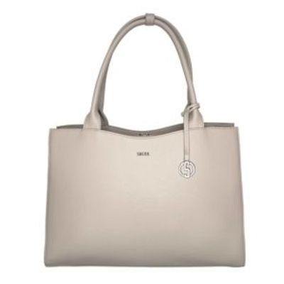 Socha Business Bag Straight Line, 15.6" laptop bag for women -Vanilla