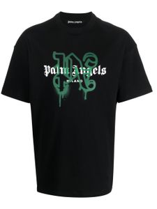 Palm Angels t-shirt à logo Milano imprimé - Noir