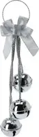 Deurhanger Kerstbellen Zilver 44,5cm