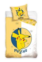 Pikachu Dekbedovertrek geel/wit - 140 x 200 cm - 70 x 90 cm
