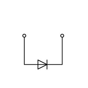 WAGO 769-238/281-410 Diodeklem 5 mm Spanveer Toewijzing: L Grijs 100 stuk(s)