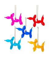 Ornament glas ballon hond 8 cm a5 Christmas Inspirations - Christmas inspirations