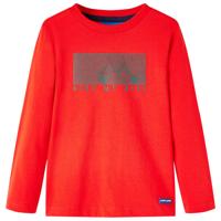VidaXL Kindershirt met lange mouwen 104 rood