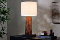 Design tafellamp ROUSILIQUE 60cm natuurlijk wit rond drijfhout handgemaakt - 43451