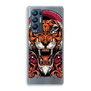 Tiger and Rattlesnakes: Oppo Find X3 Neo Transparant Hoesje