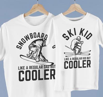 Vader zoon shirt wintersport