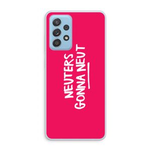 Neuters (roze): Samsung Galaxy A73 Transparant Hoesje