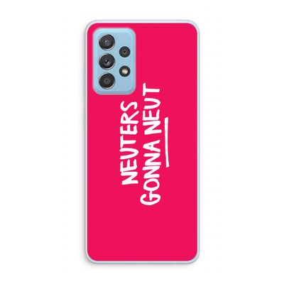 Neuters (roze): Samsung Galaxy A73 Transparant Hoesje
