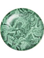 L'Objet plat rond Malachite - Vert