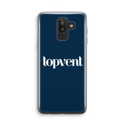 Topvent Navy: Samsung Galaxy J8 (2018) Transparant Hoesje