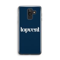 Topvent Navy: Samsung Galaxy J8 (2018) Transparant Hoesje