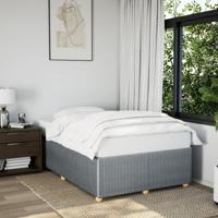 Bedframe zonder matras 120x190 cm stof lichtgrijs