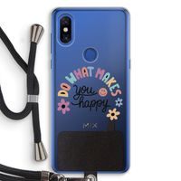 Happy days: Xiaomi Mi Mix 3 Transparant Hoesje met koord