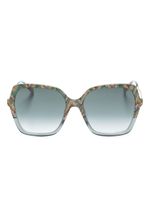 MISSONI EYEWEAR lunettes de soleil à monture papillon - Gris