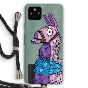 Lama: Pixel 5a 5G Transparant Hoesje met koord