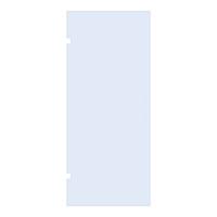 BRAUER Deur smal 100 helder glas geschikt voor tweepuntsgreep