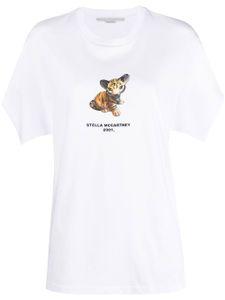 Stella McCartney t-shirt en coton à imprimé graphique - Blanc