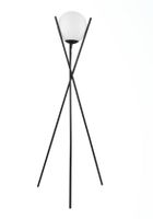 EGLO SAlvezinas Vloerlamp - E27 - 150 cm - Zwart/Wit - thumbnail